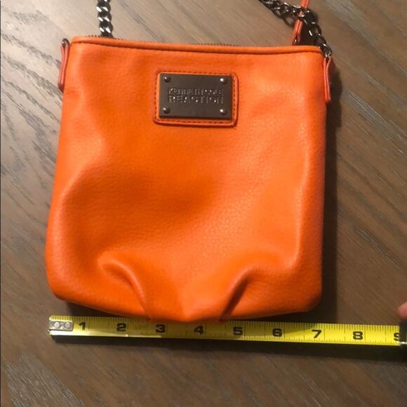 Kenneth Cole Reaction Orange Crossbody Purse - Picture 7 of 7